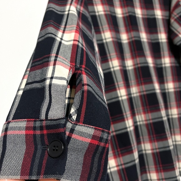 MAJE Calo Checked Plaid Woven Button Up Shirt - Picture 10 of 14